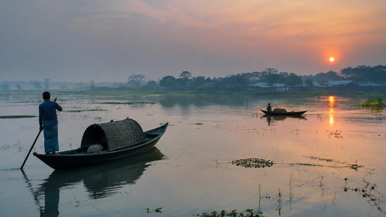 ধর্মপাশায় হাওরে নৌকাডুবি, শিশুসহ দুজন নিখোঁজ